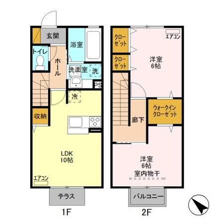 ウィットＭ　桜ヶ丘（行田市桜町）の物件間取画像